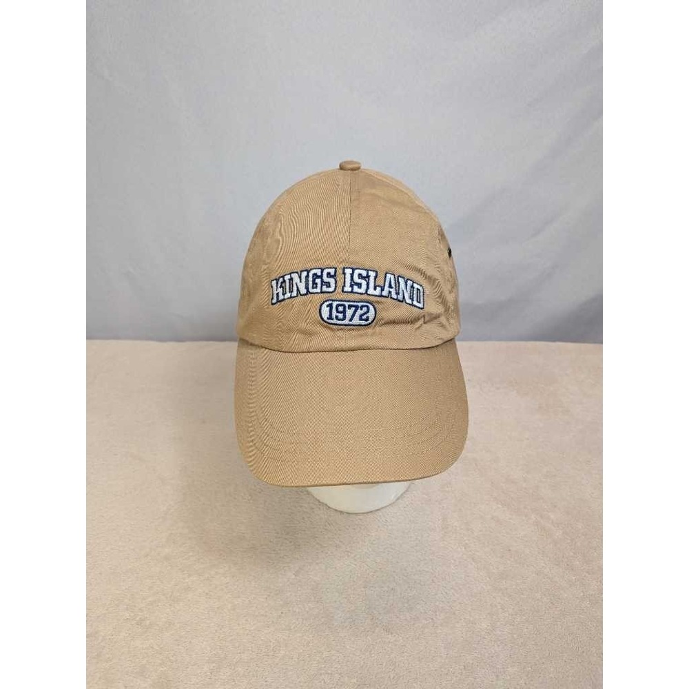 Kings Island 1972 Embroidered Baseball Cap - Cedar Fair Entertainment - Khaki